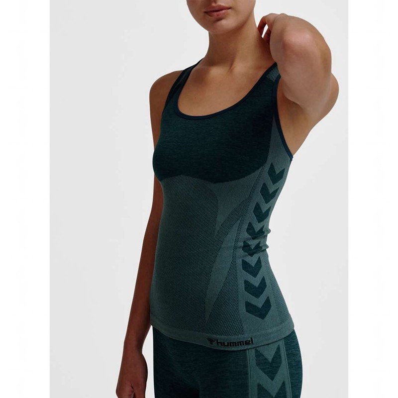 Hummel Clea Seamless Kurze Hose Damen Grün | 794960-426