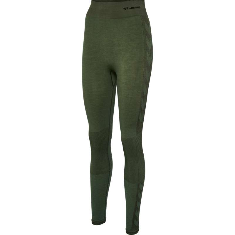 Hummel Clea Seamless Mid Waist Hose Damen Grün | 667992-232