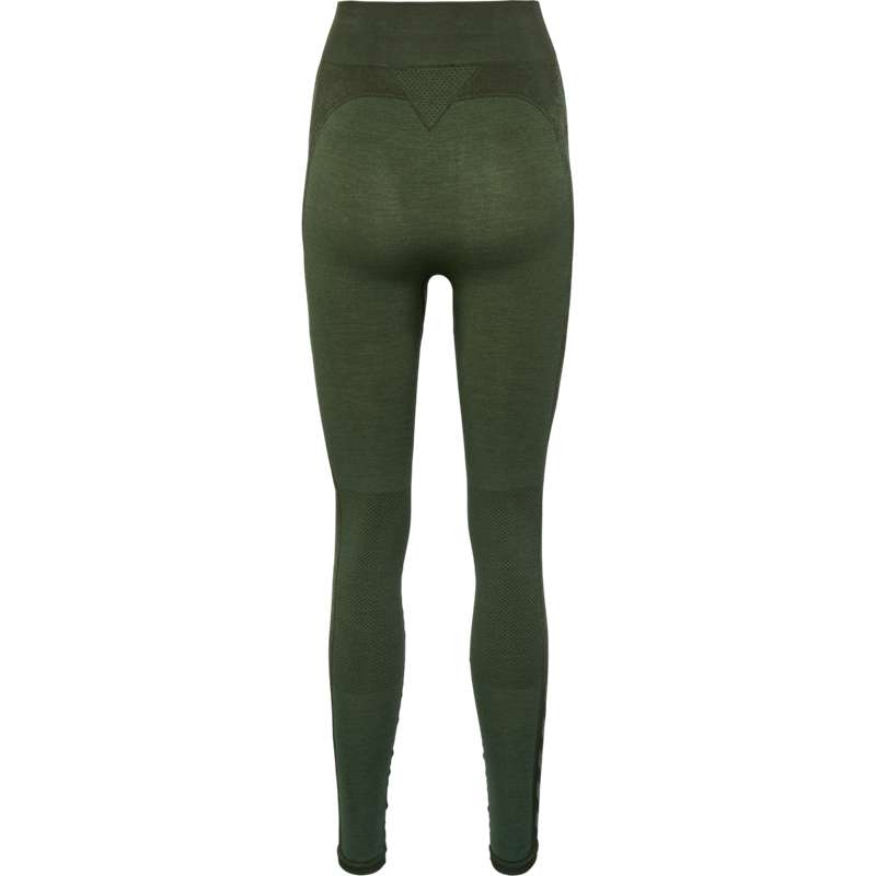 Hummel Clea Seamless Mid Waist Hose Damen Grün | 667992-232