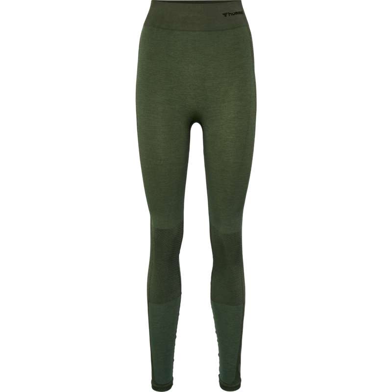 Hummel Clea Seamless Mid Waist Hose Damen Grün | 667992-232