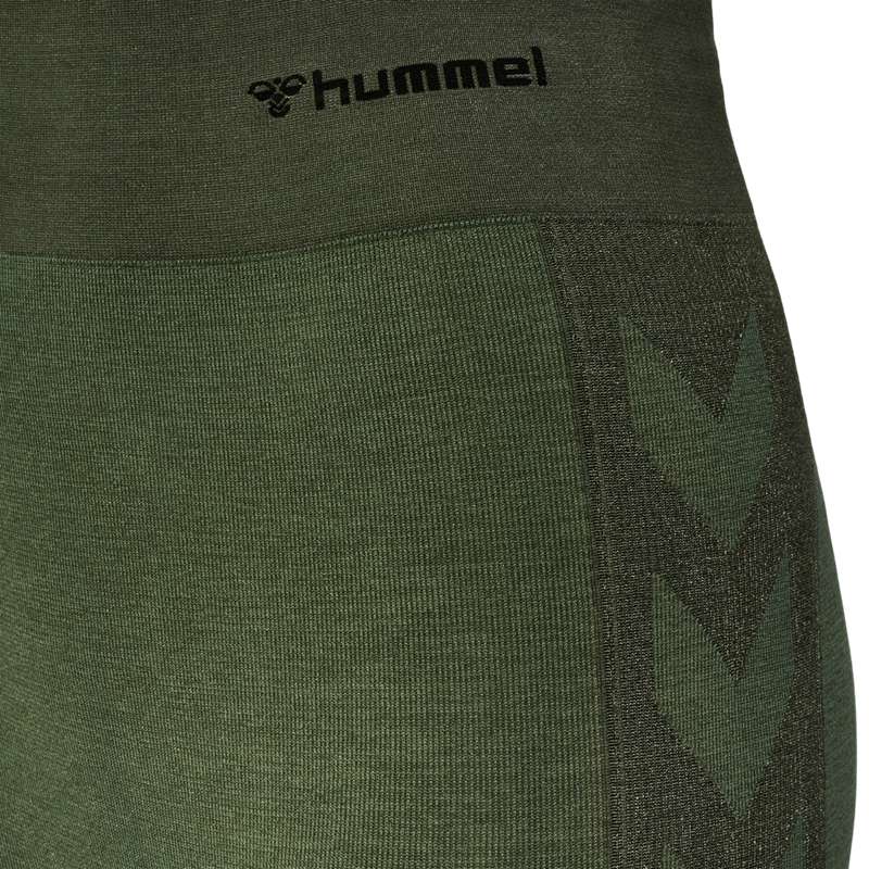 Hummel Clea Seamless Mid Waist Hose Damen Grün | 667992-232
