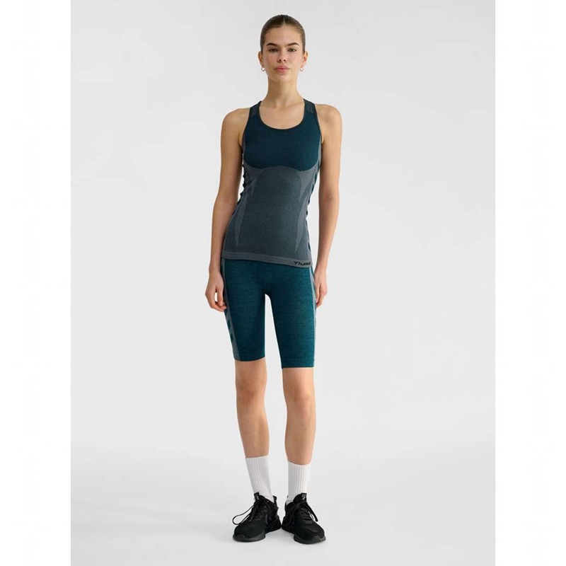 Hummel Clea Seamless Tanktop Damen Blau | 476515-281