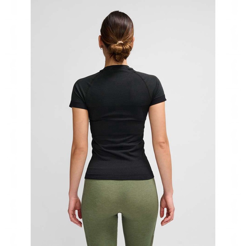 Hummel Clea Seamless Tight Hoodie Damen Schwarz | 837165-430