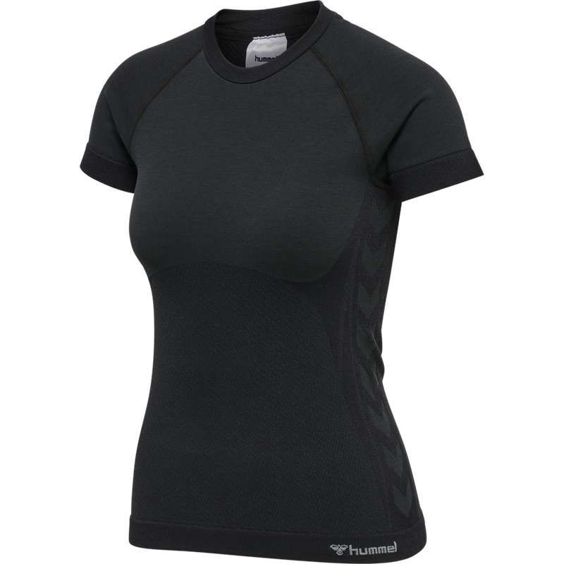 Hummel Clea Seamless Tight Hoodie Damen Schwarz | 837165-430