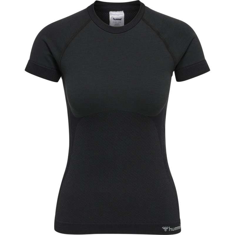 Hummel Clea Seamless Tight Hoodie Damen Schwarz | 837165-430