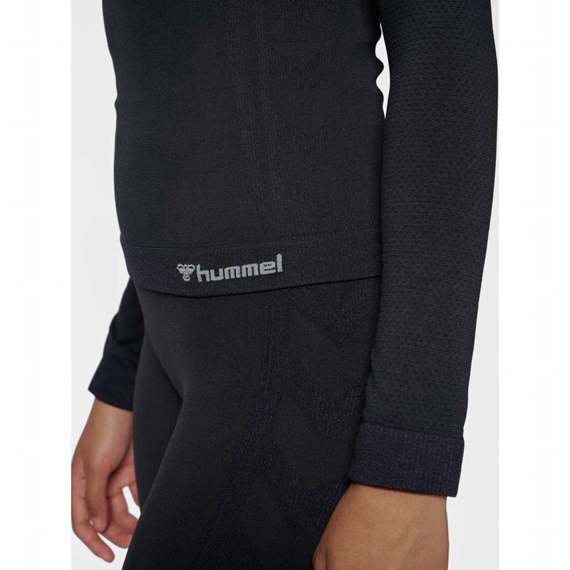 Hummel Clea Seamless Tight L/S Jacken Damen Schwarz | 340232-514