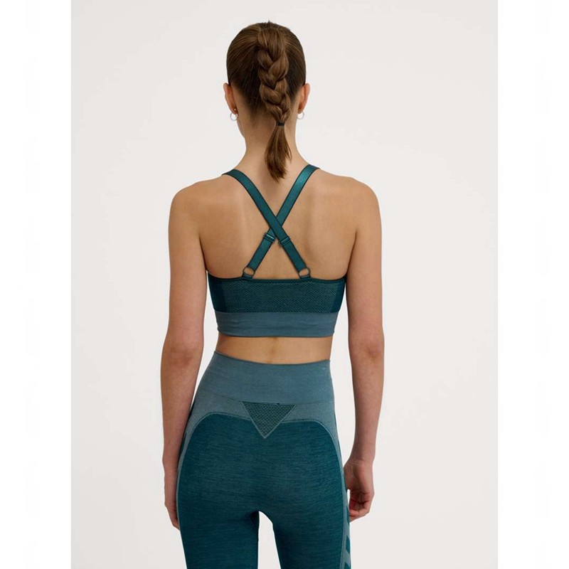Hummel Clea Seamless Top Sneakers Damen Blau | 940565-077