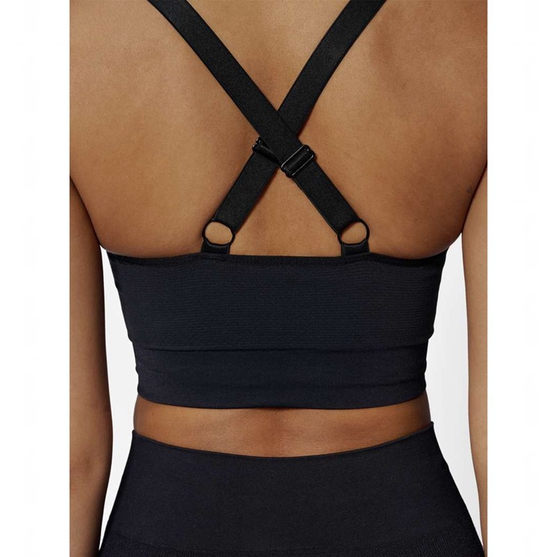 Hummel Clea Seamless Top Sport BH Damen Schwarz | 067178-384