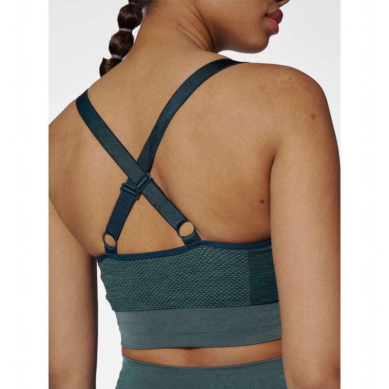 Hummel Clea Seamless Top Sport BH Damen Grün | 985021-067