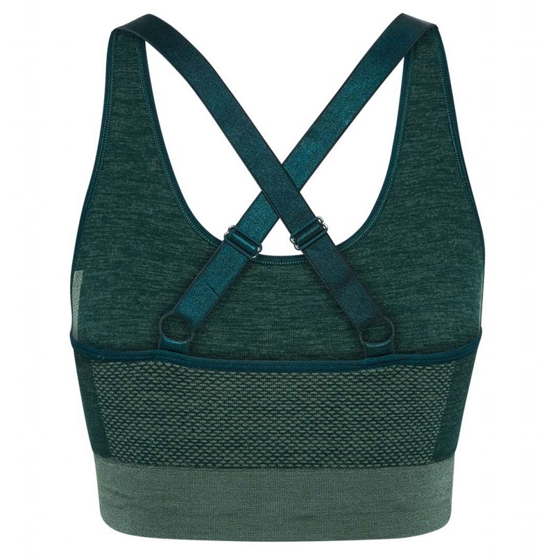 Hummel Clea Seamless Top Sport BH Damen Grün | 985021-067