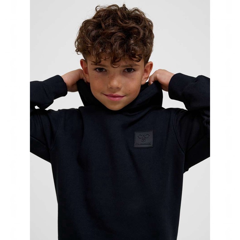 Hummel Clean Hoodie Kinder Schwarz | 185243-495