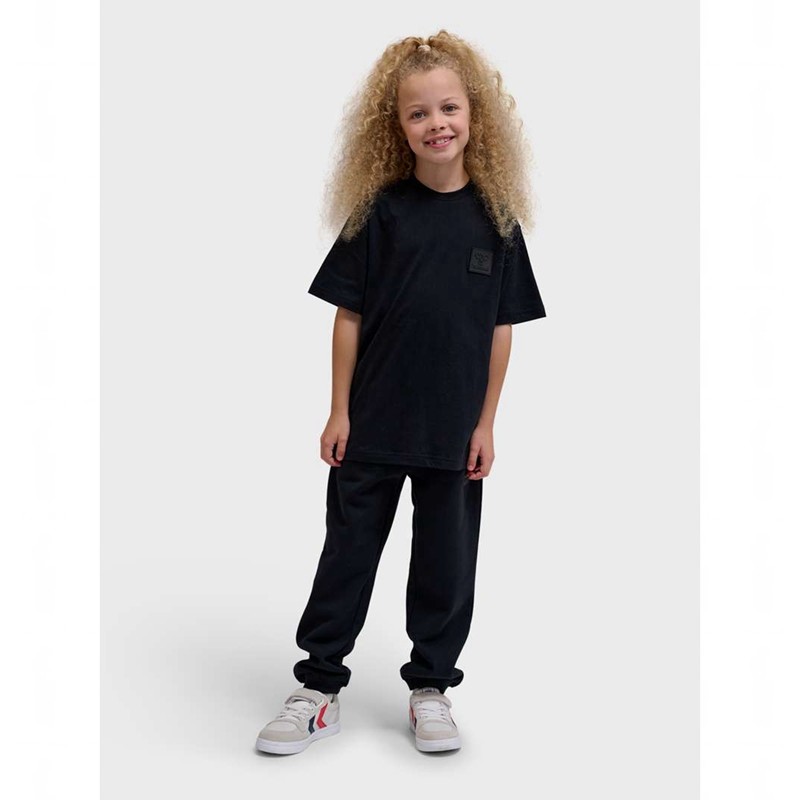 Hummel Clean S/S T-shirts Kinder Schwarz | 491986-239