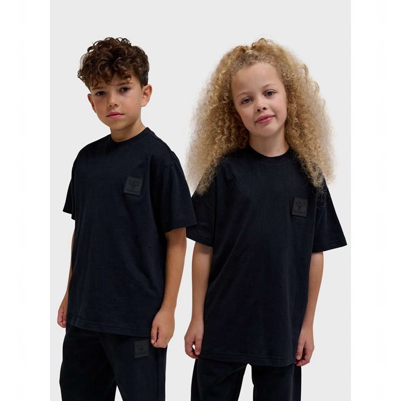 Hummel Clean S/S T-shirts Kinder Schwarz | 491986-239