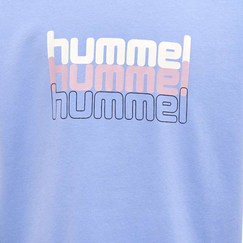 Hummel Cloud Loose S/S T-shirts Kinder Blau | 388913-651