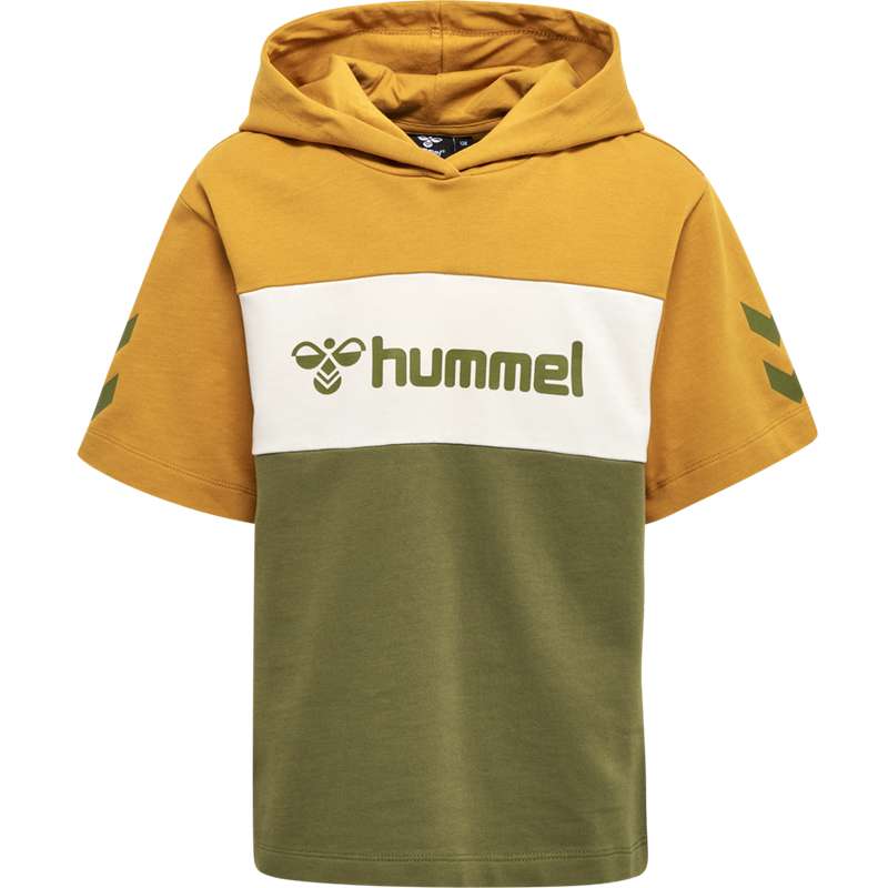 Hummel Cloud S/S Hoodie Kinder Olivgrün | 525037-250