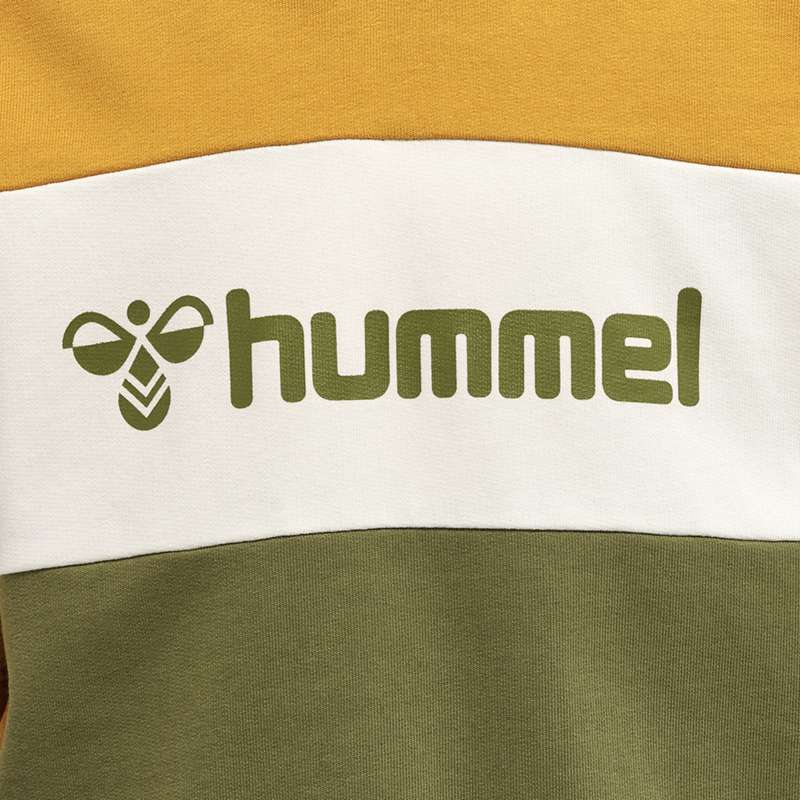 Hummel Cloud S/S Hoodie Kinder Olivgrün | 525037-250