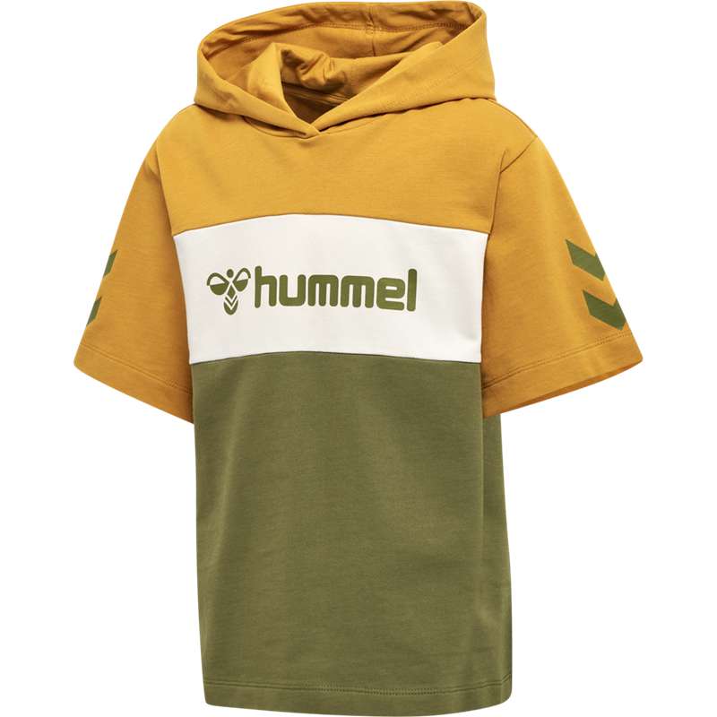 Hummel Cloud S/S Hoodie Kinder Olivgrün | 525037-250