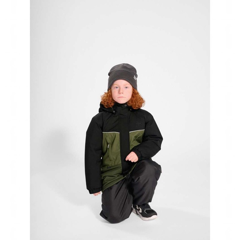 Hummel Conrad Tex Jacken Kinder Olivgrün | 711190-472