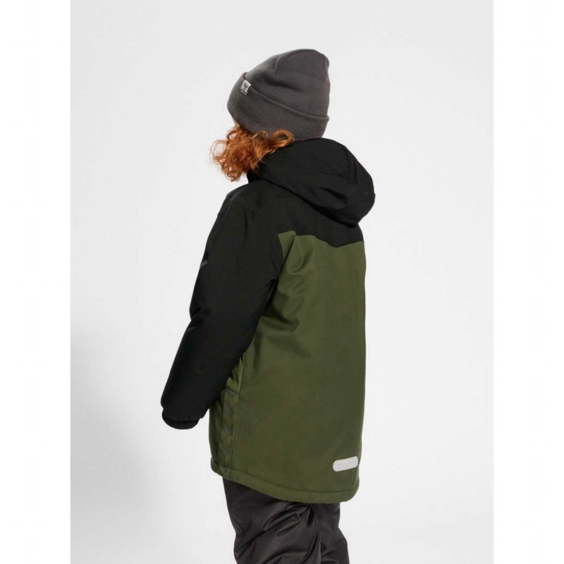 Hummel Conrad Tex Jacken Kinder Olivgrün | 711190-472