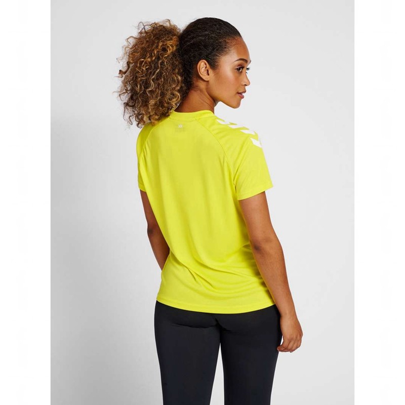 Hummel Core Xk Core Poly S/S Hoodie Damen Gelb | 824514-950