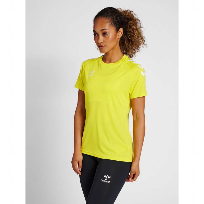 Hummel Core Xk Core Poly S/S Hoodie Damen Gelb | 824514-950
