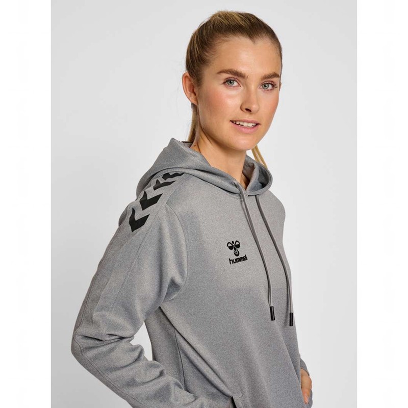 Hummel Core Xk Poly Sweat Hoodie Damen Grau | 723704-063