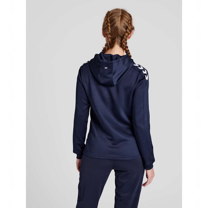 Hummel Core Xk Poly Sweat Hoodie Damen Navy | 248356-763