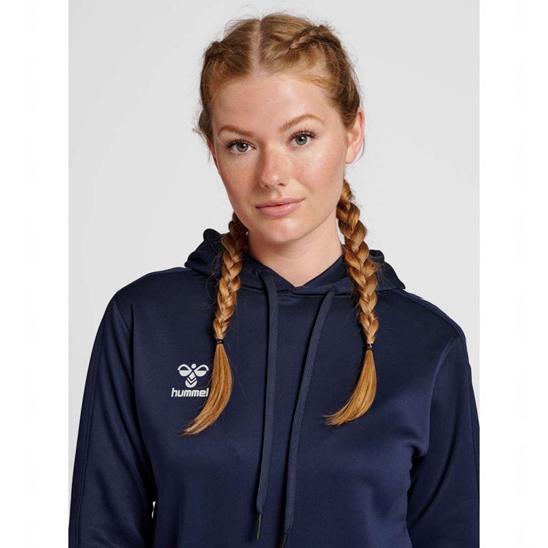 Hummel Core Xk Poly Sweat Hoodie Damen Navy | 248356-763