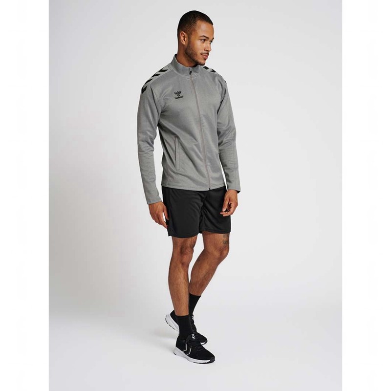 Hummel Core Xk Poly Zip Sweat Sweatshirt Herren Grau | 680850-400