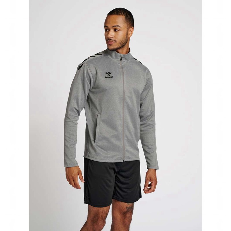 Hummel Core Xk Poly Zip Sweat Sweatshirt Herren Grau | 680850-400