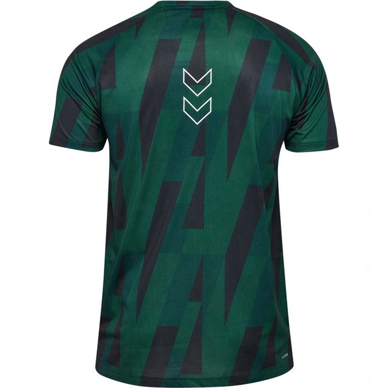 Hummel Court Aop Light Weight T-shirts Herren Grün | 174188-244