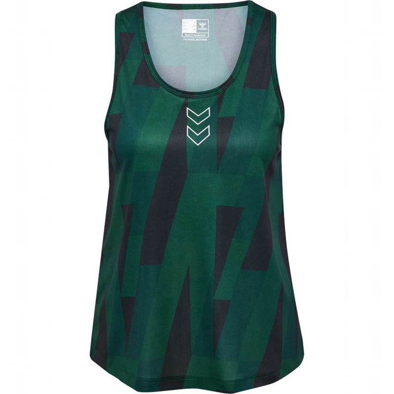 Hummel Court Aop Light Weight W Tanktop Damen Grün | 831609-701
