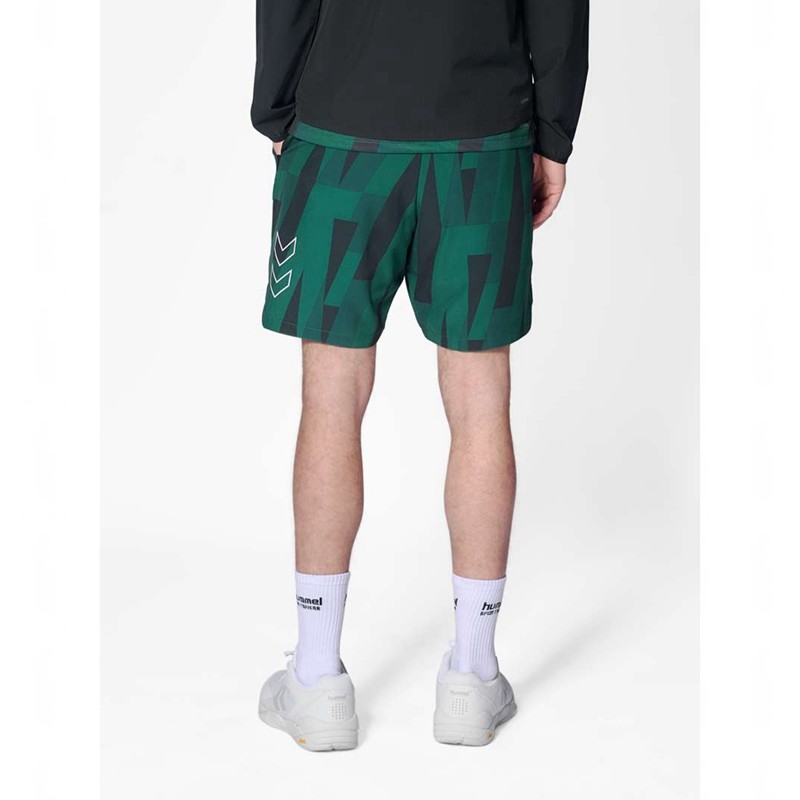 Hummel Court Aop Pocket Kurze Hose Herren Grün | 691717-888