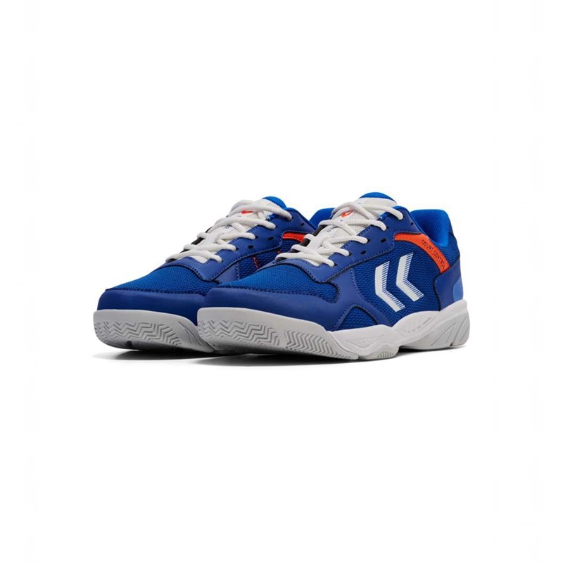 Hummel Court Control Ii Hallenschuhe Damen Blau | 129322-718