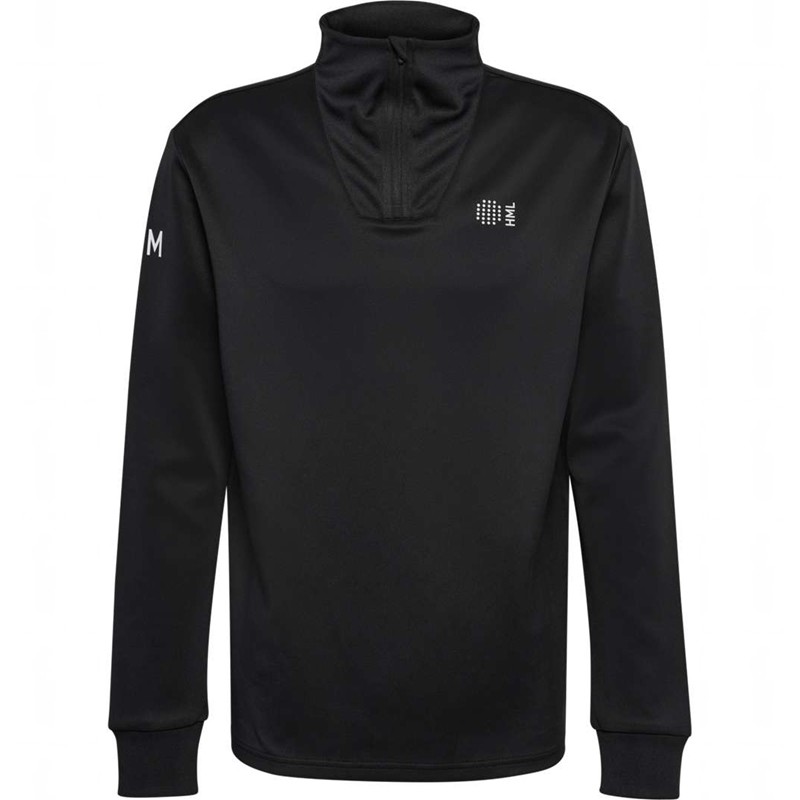 Hummel Court Half Zip L/S Sweatshirt Herren Schwarz | 756383-794