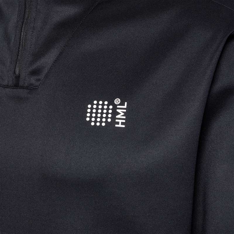Hummel Court Half Zip L/S Sweatshirt Herren Schwarz | 756383-794