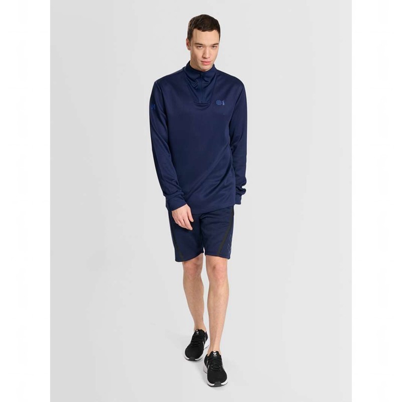 Hummel Court Half Zip L/S Sweatshirt Herren Navy | 468047-514