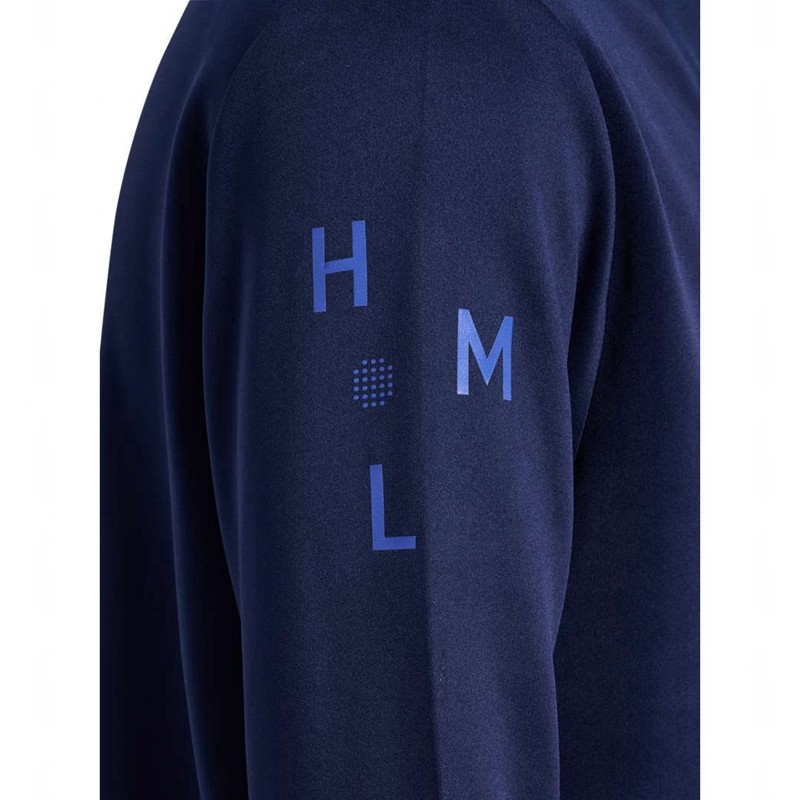 Hummel Court Half Zip L/S Sweatshirt Herren Navy | 468047-514