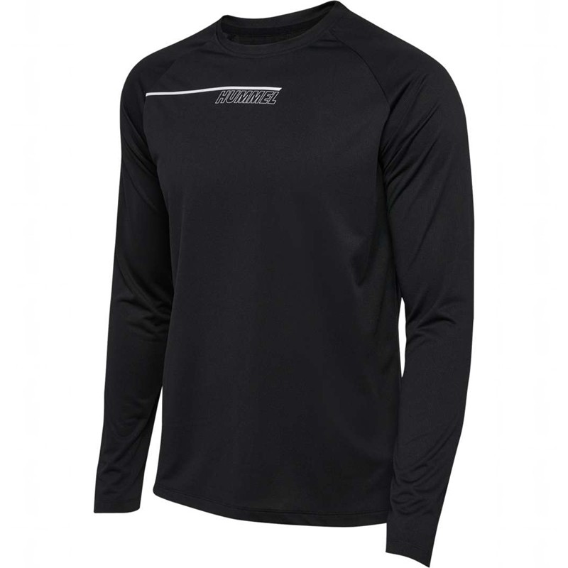 Hummel Court Light Weight L/S T-shirts Herren Schwarz | 227729-236