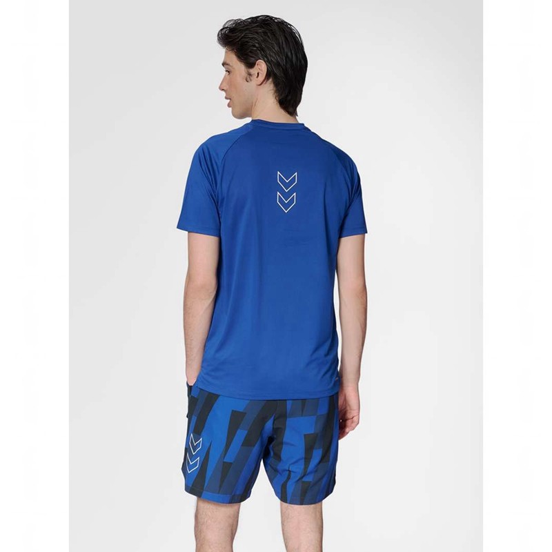 Hummel Court Light Weight T-shirts Herren Blau | 592147-450