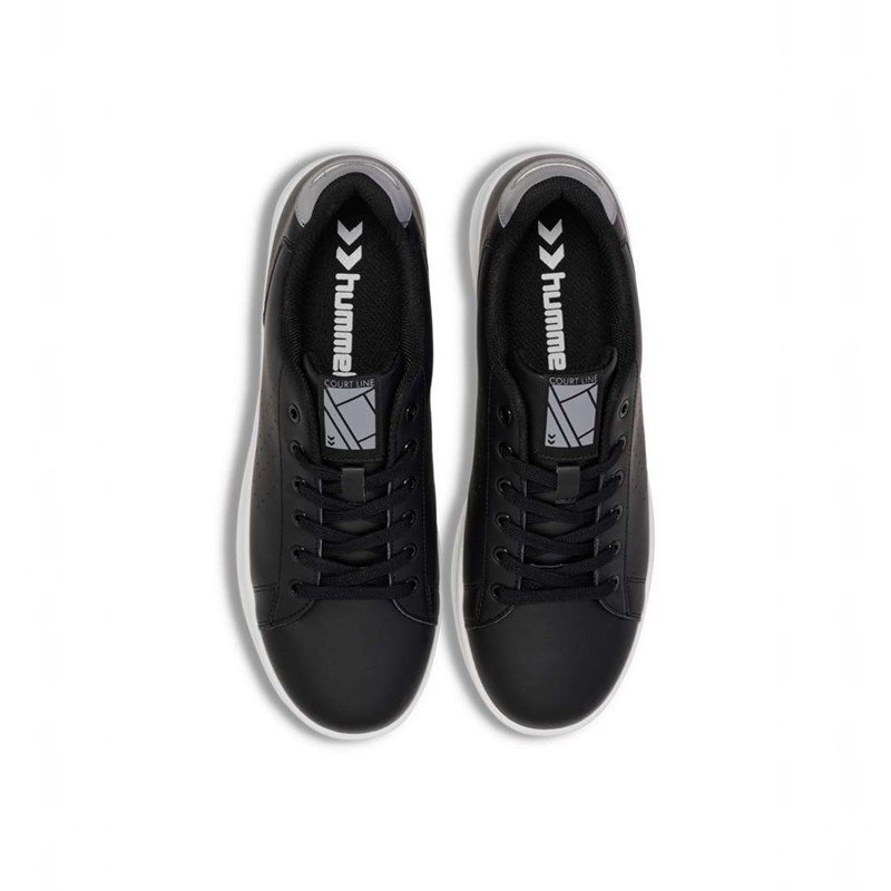 Hummel Court Line Sneakers Damen Schwarz | 969174-671