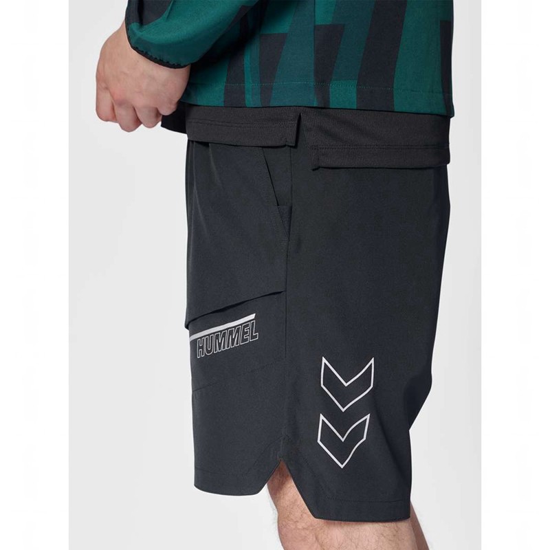 Hummel Court Pocket Kurze Hose Herren Schwarz | 583212-972