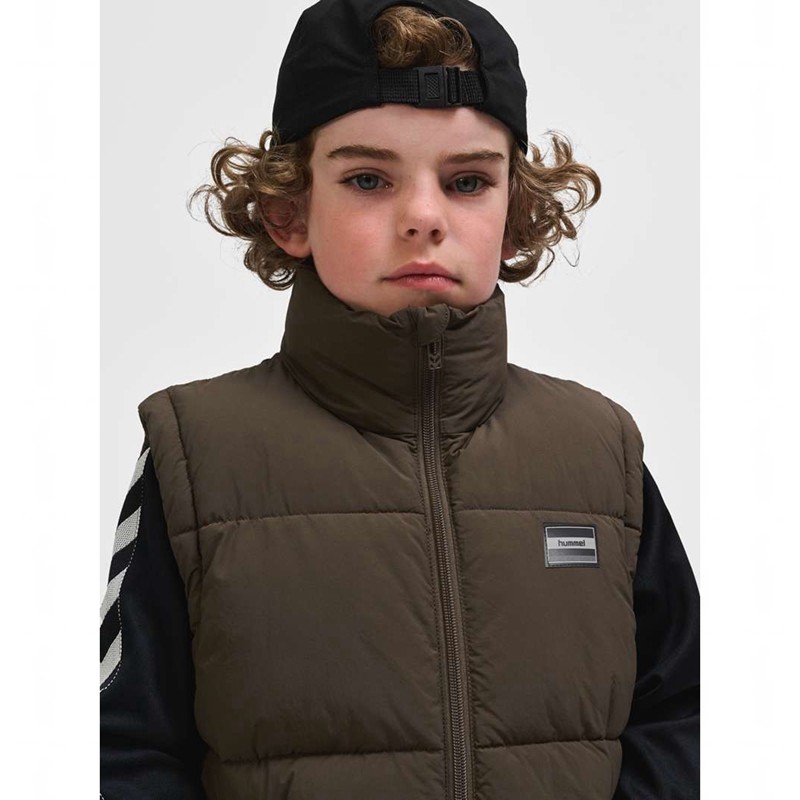 Hummel Crisp Tex Weste Kinder Braun | 522960-079