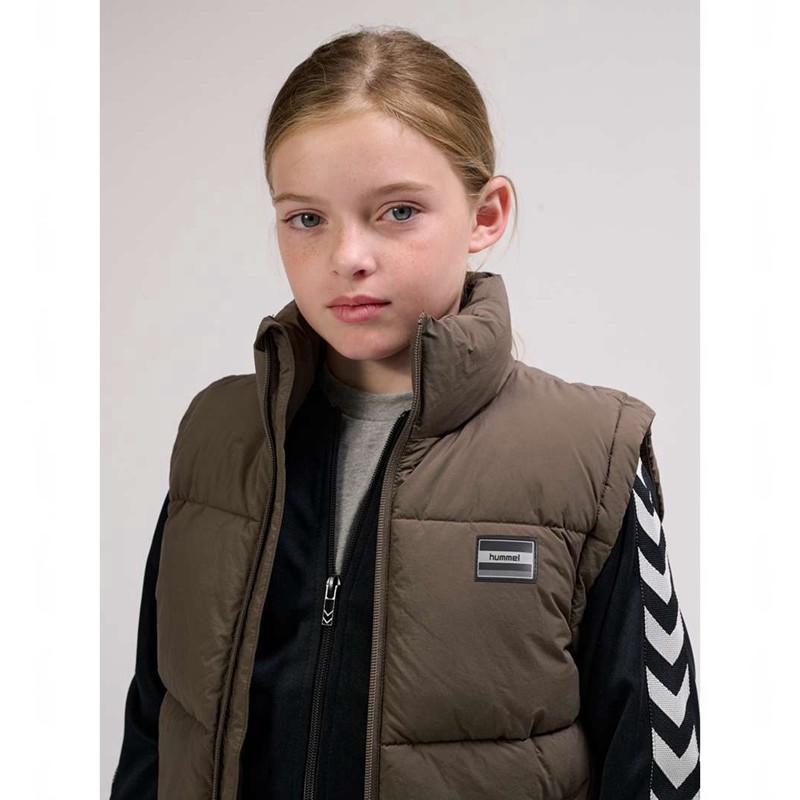 Hummel Crisp Tex Weste Kinder Braun | 522960-079