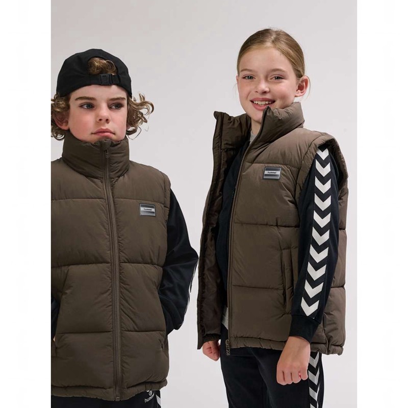Hummel Crisp Tex Weste Kinder Braun | 522960-079