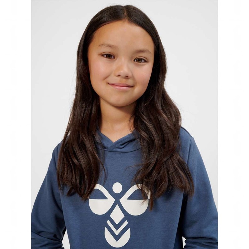 Hummel Cuatro Hoodie Kinder Blau | 803842-177