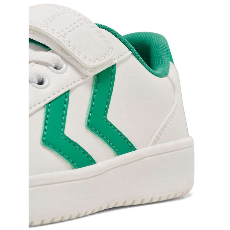 Hummel Derby Court Jr Sneakers Kinder Grün | 038078-760