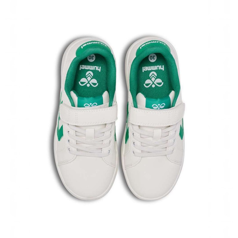 Hummel Derby Court Jr Sneakers Kinder Grün | 038078-760