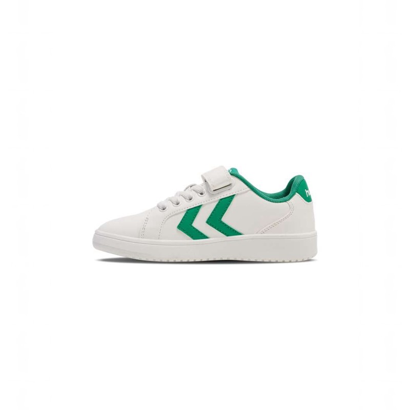 Hummel Derby Court Jr Sneakers Kinder Grün | 038078-760