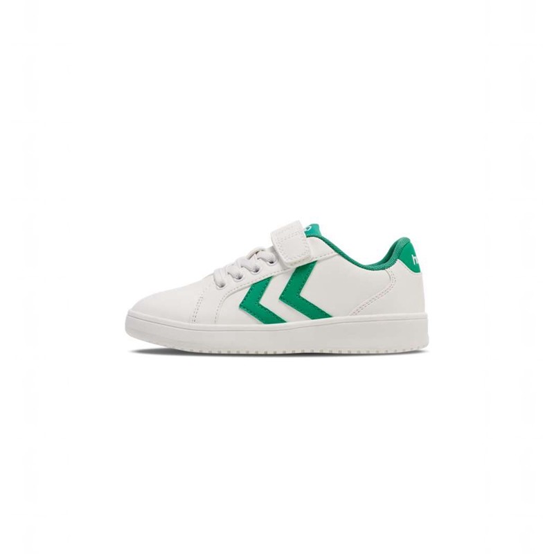 Hummel Derby Court Jr Sneakers Kinder Grün | 038078-760
